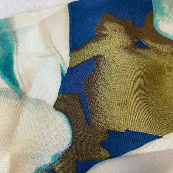 Show Me Your Mumu Green  Blue Floral Jamie Tunic/ Mini Dress Small - Picture 9 of 10